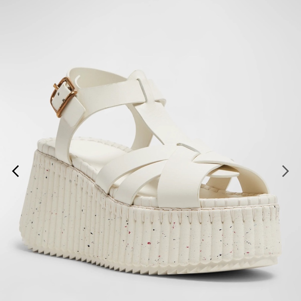Chloe Cream Platform Sandals